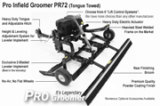 PR72 Pro Infield Groomer Tongue Towed Callout Thumb